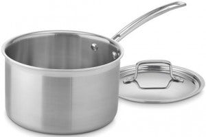 Picture of 4-quart Multiclad Pro series saucepan from Cuisineart 