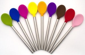 Picture of Tovolo Silicone Mixing Spoon With Stainless Steel Handle