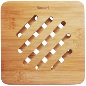 Picture of Bambri HP03P Trivet Bamboo Hot Pads, Heat Resistant Trivets